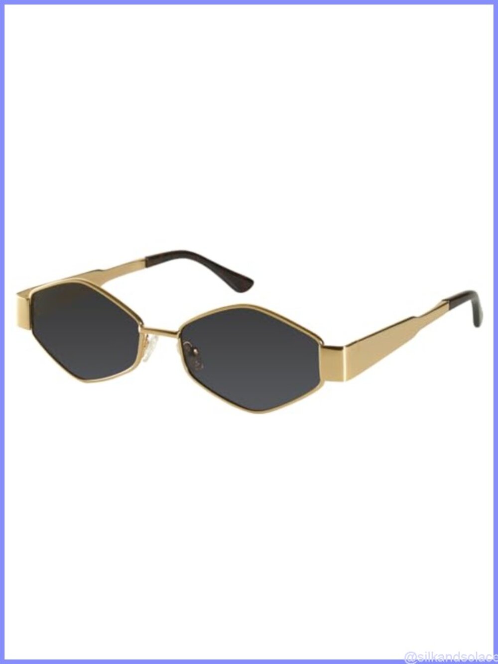 Hexagon Metal Sunglasses Retro UV400 Women's Outdoor Eyewear